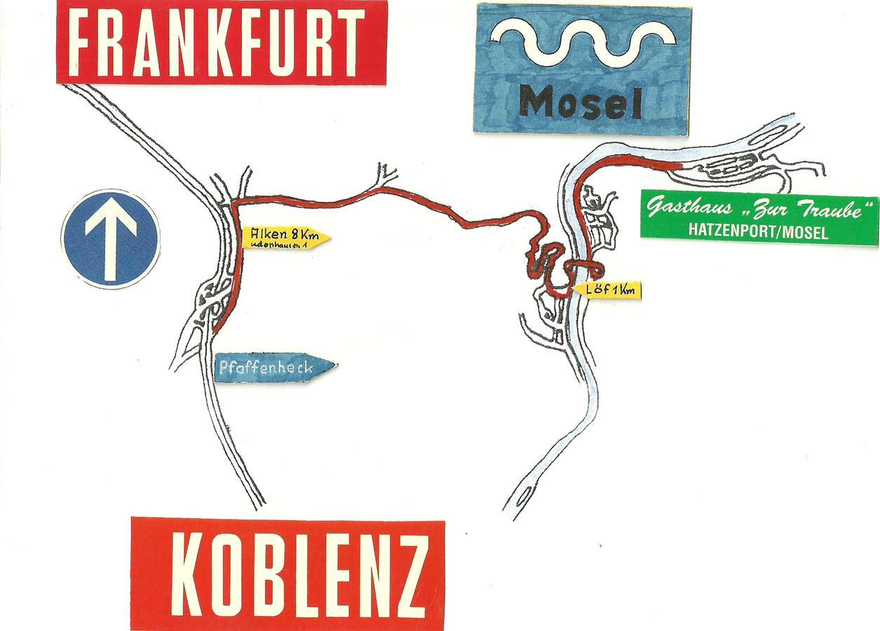 Gasthaus Zur Traube Hatzenport Extérieur photo